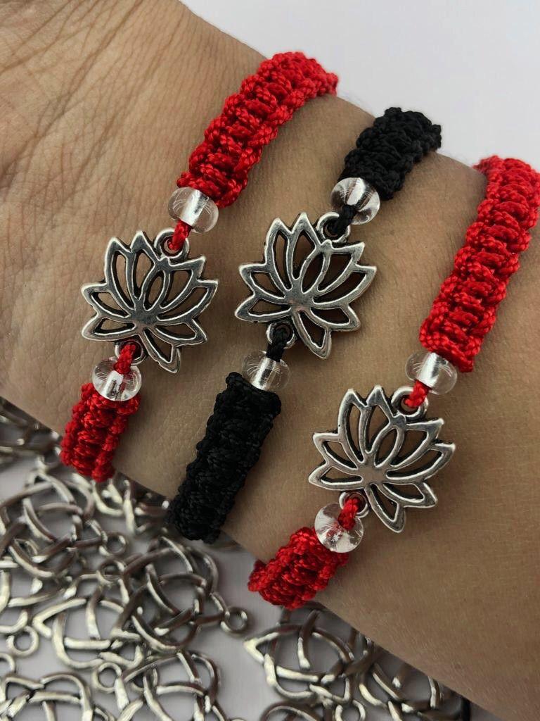 - 12 PULSERA DIJE FLOR DE LOTO PEQ-