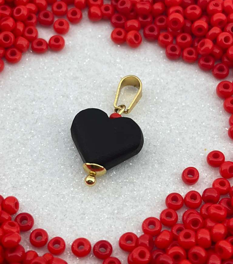 Dije Corazón  Azabache